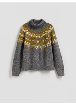 Reserved - Sweter z domieszką wełny - wielobarwny ze sklepu Reserved w kategorii Swetry damskie - zdjęcie 188227019