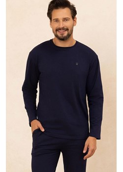 Granatowa długa piżama męska 493, Kolor granatowy, Rozmiar M, Regina ze sklepu Primodo w kategorii Piżamy męskie - zdjęcie 188227768