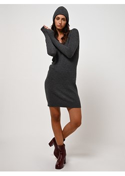 AUTHENTIC CASHMERE Kaszmirowa sukienka "Capelet" w kolorze antracytowym ze sklepu Limango Polska w kategorii Sukienki - zdjęcie 188227796