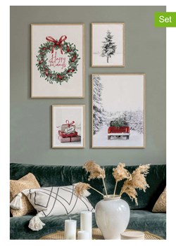 ABERTO DESIGN Druki artystyczne (4 szt.) w ramce ze sklepu Limango Polska w kategorii Obrazy - zdjęcie 188227938