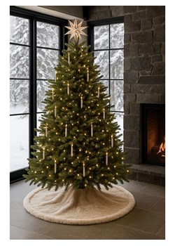 ABERTO DESIGN Dywan w kolorze beżowym pod choinkę ze sklepu Limango Polska w kategorii Dywany - zdjęcie 188227939