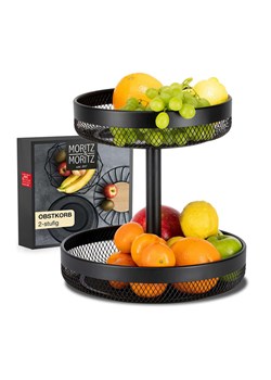 Moritz &amp; Moritz Etażerka w kolorze czarnym - wys. 30 cm ze sklepu Limango Polska w kategorii Misy i tace dekoracyjne - zdjęcie 188228075