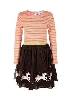 happy girls by Eisend Sukienka w kolorze jasnoróżowo-brązowym ze sklepu Limango Polska w kategorii Sukienki dziewczęce - zdjęcie 188228246