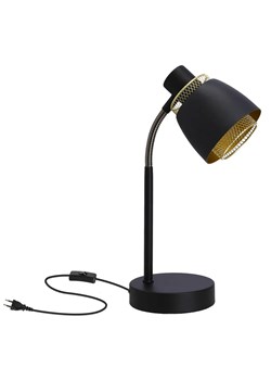 Industrialna czarna lampka na biurko - D184-Ajaks ze sklepu Edinos.pl w kategorii Lampy stołowe - zdjęcie 188228385