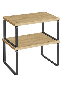 Zestaw 2 skandynawskich półek kuchennych dąb artisan - Eria ze sklepu Edinos.pl w kategorii Meble kuchenne - zdjęcie 188228426