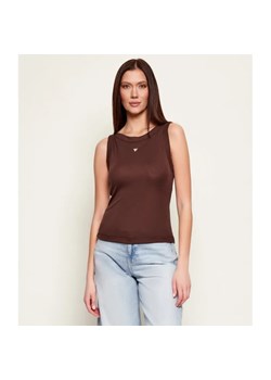 GUESS Top TINA | Slim Fit | z dodatkiem jedwabiu i wełny ze sklepu Gomez Fashion Store w kategorii Bluzki damskie - zdjęcie 188229258