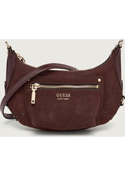 Guess Listonoszka MARSHA MINI | zamsz ze sklepu Gomez Fashion Store w kategorii Listonoszki - zdjęcie 188229318