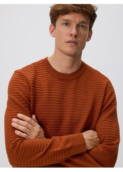 Reserved - Sweter z wiskozą - miedziany ze sklepu Reserved w kategorii Swetry męskie - zdjęcie 188229799