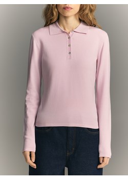 Reserved - Sweter z kołnierzykiem - różowy ze sklepu Reserved w kategorii Swetry damskie - zdjęcie 188229838