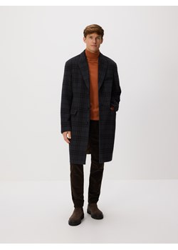 Reserved - Płaszcz z dodatkiem wełny - granatowy ze sklepu Reserved w kategorii Płaszcze męskie - zdjęcie 188230138