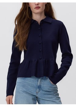 Reserved - Sweter z baskinką - granatowy ze sklepu Reserved w kategorii Swetry damskie - zdjęcie 188230196