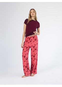 Reserved - Dwuczęściowa piżama z wiskozy - różowy ze sklepu Reserved w kategorii Piżamy damskie - zdjęcie 188230279