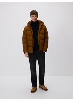 Reserved - Pikowana kurtka z kapturem - brązowy ze sklepu Reserved w kategorii Kurtki męskie - zdjęcie 188230329