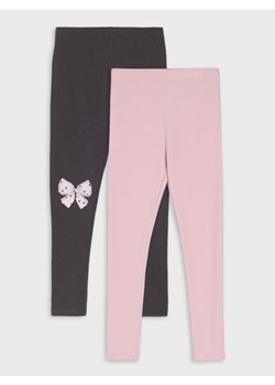 Sinsay - Bawełniane legginsy z polarowym ociepleniem 2 pack - wielobarwny ze sklepu Sinsay w kategorii Spodnie dziewczęce - zdjęcie 188230488