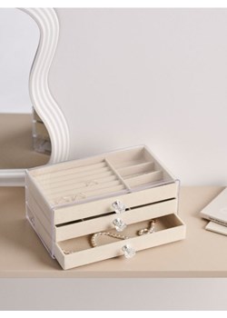 Sinsay - Szkatułka z szufladami - beżowy ze sklepu Sinsay w kategorii Pudełka i pojemniki - zdjęcie 188230489