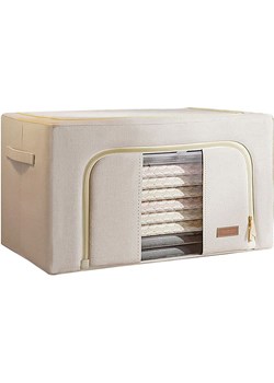 Joybos Składany pojemnik w kolorze beżowym na ubrania - 100 l ze sklepu Limango Polska w kategorii Pojemniki kuchenne - zdjęcie 188232496