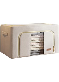 Joybos Składany pojemnik w kolorze beżowym na ubrania - 24 l ze sklepu Limango Polska w kategorii Pojemniki kuchenne - zdjęcie 188232506