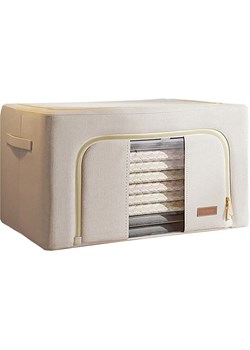 Joybos Składany pojemnik w kolorze beżowym na ubrania - 66 l ze sklepu Limango Polska w kategorii Pojemniki kuchenne - zdjęcie 188232516