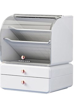 Joybos Organizer w kolorze białym na kosmetyki - 25,5 x 32 x 20,5 cm ze sklepu Limango Polska w kategorii Akcesoria i przechowywanie - zdjęcie 188232755