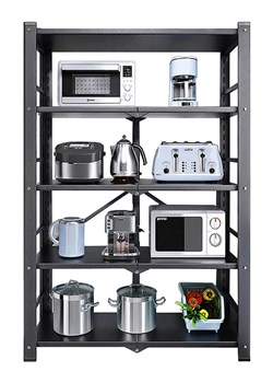 Joybos Regał w kolorze czarnym - 73 x 155 x 37 cm ze sklepu Limango Polska w kategorii Regały i witryny - zdjęcie 188232915