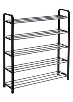 Joybos Regał w kolorze czarnym na buty - 71 x 75,8 x 19,3 cm ze sklepu Limango Polska w kategorii Szafy - zdjęcie 188233406