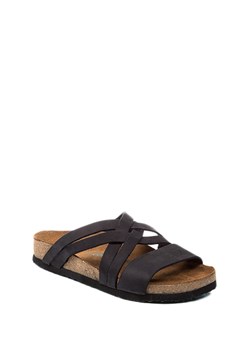 Comfortfusse Skórzane klapki w kolorze czarnym ze sklepu Limango Polska w kategorii Klapki damskie - zdjęcie 188233935