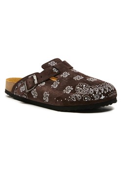 Comfortfusse Skórzane chodaki "Folk Capri" w kolorze brązowym ze sklepu Limango Polska w kategorii Klapki damskie - zdjęcie 188234626