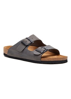 Comfortfusse Skórzane klapki w kolorze szarym ze sklepu Limango Polska w kategorii Klapki damskie - zdjęcie 188234727