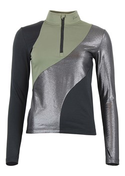 Peak Mountain Koszulka funkcyjna w kolorze oliwkowo-srebrno-czarnym ze sklepu Limango Polska w kategorii Bluzki damskie - zdjęcie 188241358