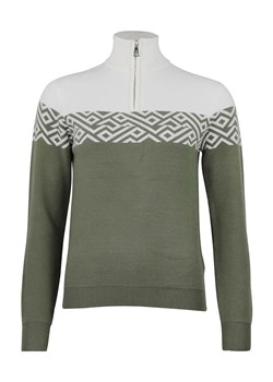 Peak Mountain Sweter "Akar" w kolorze zielono-białym ze sklepu Limango Polska w kategorii Swetry damskie - zdjęcie 188241585