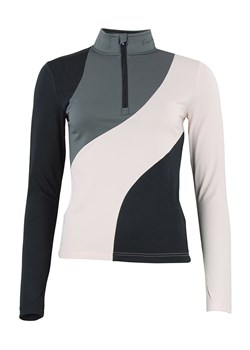 Peak Mountain Koszulka funkcyjna "Aramis" w kolorze jasnoróżowo-szaro-czarnym ze sklepu Limango Polska w kategorii Bluzki damskie - zdjęcie 188241908
