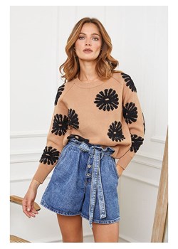 Joséfine Sweter "Banshee" w kolorze czarno-karmelowym ze sklepu Limango Polska w kategorii Swetry damskie - zdjęcie 188243415