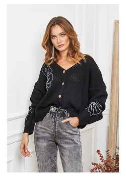 Joséfine Kardigan "Beegees" w kolorze czarnym ze sklepu Limango Polska w kategorii Swetry damskie - zdjęcie 188243445