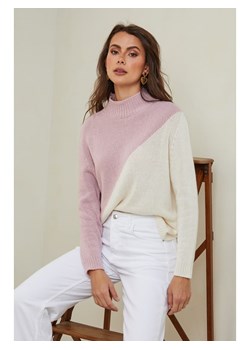 Joséfine Sweter "Csorna" w kolorze jasnoróżowo-kremowym ze sklepu Limango Polska w kategorii Swetry damskie - zdjęcie 188243515
