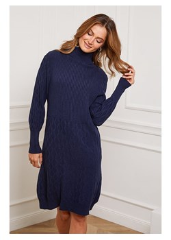 Joséfine Sukienka dzianinowa "Eclose" w kolorze granatowym ze sklepu Limango Polska w kategorii Sukienki - zdjęcie 188243606