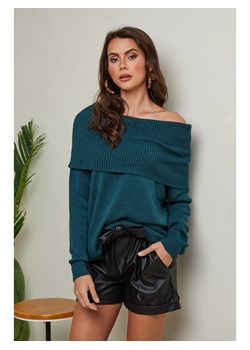 Joséfine Sweter "Kaba" w kolorze ciemnozielonym ze sklepu Limango Polska w kategorii Swetry damskie - zdjęcie 188243749