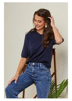 Joséfine Sweter "Kalocsa" w kolorze granatowym ze sklepu Limango Polska w kategorii Swetry damskie - zdjęcie 188243769