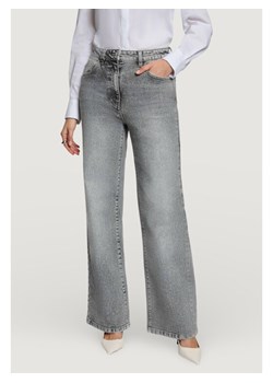 Morgan Jeansy 261-PIGRIM Szary Wide Leg ze sklepu MODIVO w kategorii Jeansy damskie - zdjęcie 188243905