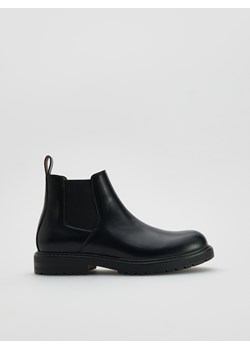 Reserved - Skórzane sztyblety - czarny ze sklepu Reserved w kategorii Buty zimowe męskie - zdjęcie 188244215