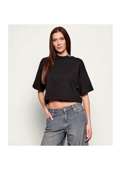 HUGO T-shirt Damelody | Cropped Fit ze sklepu Gomez Fashion Store w kategorii Bluzki damskie - zdjęcie 188244537
