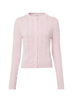 Marie Lund Kardigan damski Kobiety Bawełna różowy wypukły wzór tkaniny ze sklepu vangraaf w kategorii Swetry damskie - zdjęcie 188245449