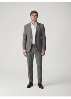 Reserved - Marynarka slim fit z dodatkiem wiskozy - ciemnoszary ze sklepu Reserved w kategorii Marynarki męskie - zdjęcie 188245737