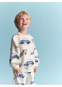 Reserved - Bawełniany komplet z nadrukiem - złamana biel ze sklepu Reserved w kategorii Komplety chłopięce - zdjęcie 188245805