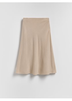 Reserved - Spódnica z wełną - beżowy ze sklepu Reserved w kategorii Spódnice - zdjęcie 188245815