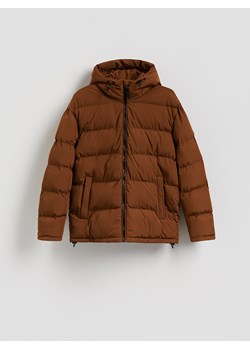Reserved - Pikowana kurtka z kapturem - brązowy ze sklepu Reserved w kategorii Kurtki męskie - zdjęcie 188245898