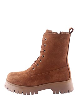 D.Moro Skórzane trzewiki w kolorze jasnobrązowym ze sklepu Limango Polska w kategorii Workery damskie - zdjęcie 188246026