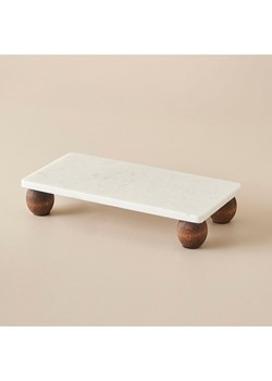 BELLA MAISON Patera kuchenna "Olmo" w kolorze biało-brązowym - 30 x 15 cm ze sklepu Limango Polska w kategorii Misy i tace dekoracyjne - zdjęcie 188246175