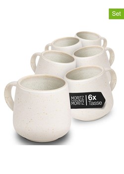 Moritz &amp; Moritz Kubki (6 szt.) "Solid Uni" w kolorze kremowym - 400 ml ze sklepu Limango Polska w kategorii Naczynia - zdjęcie 188246397