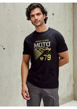 Sinsay - Bawełniana koszulka z krótkim rękawem - czarny ze sklepu Sinsay w kategorii T-shirty męskie - zdjęcie 188248038