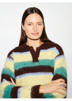 Reserved - Sweter z kołnierzykiem - wielobarwny ze sklepu Reserved w kategorii Swetry damskie - zdjęcie 188248359